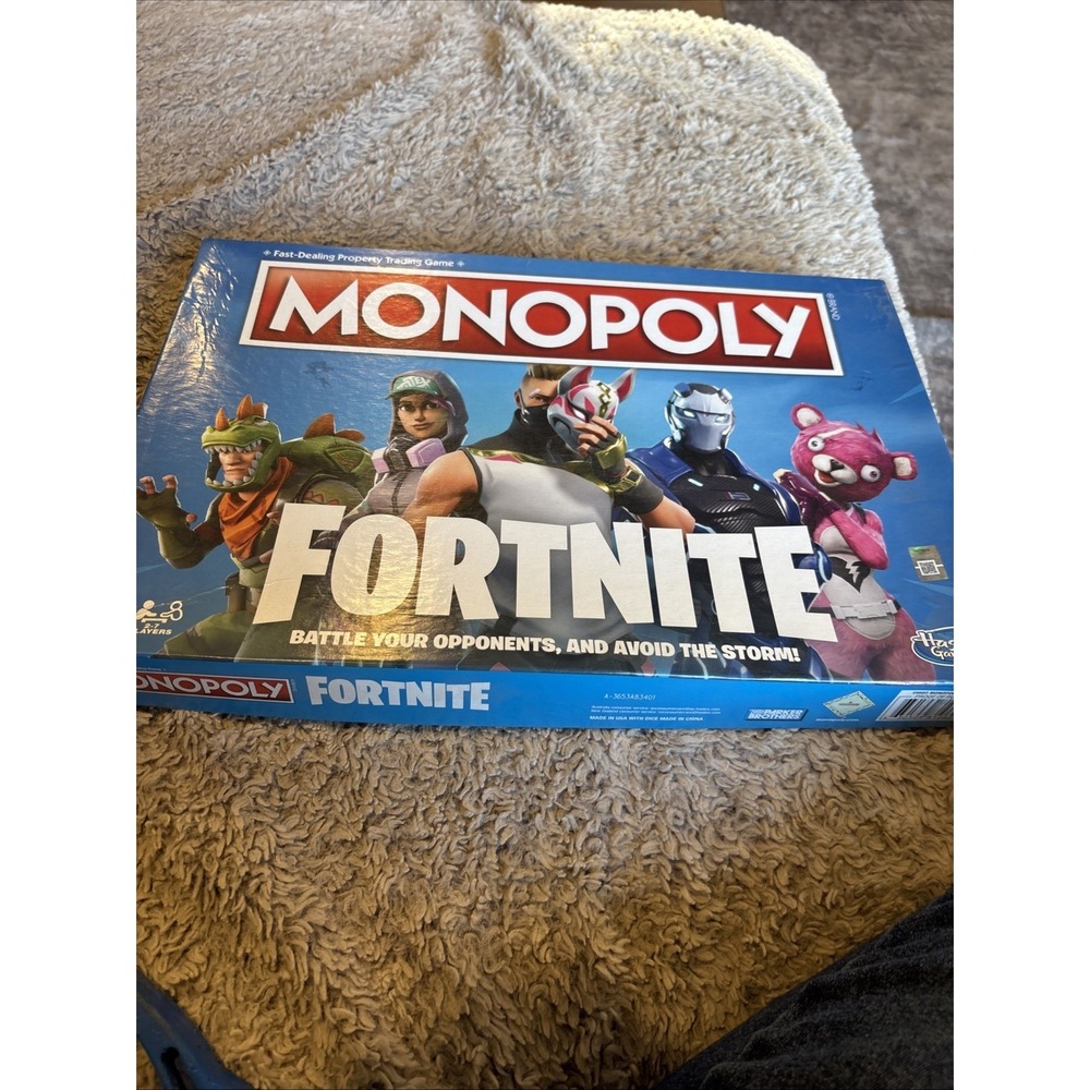 Hasbro Monopoly Fortnite‎ Board Game Unisex OS Blue Good Battle Royale Edition